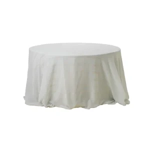 Mantelon Lino a Rayas Crema