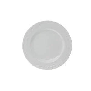 Plato de entrada/postre Blanco con Relieve